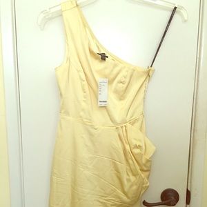 NWT Bebe one shoulder dress XS